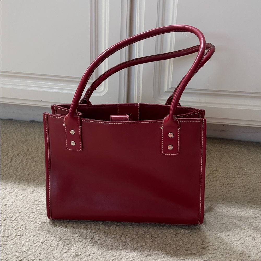 Wilsons Leather Red Zip Purse